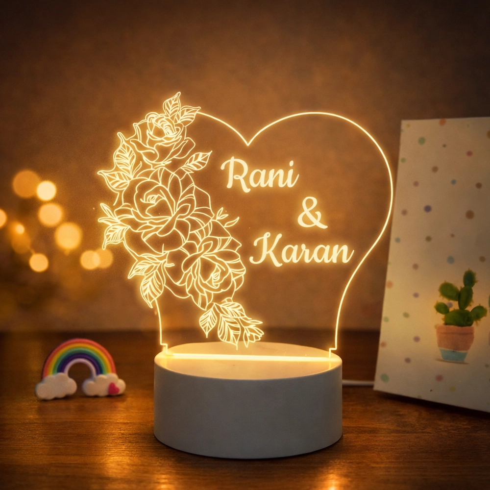 Rose Couple Lamp