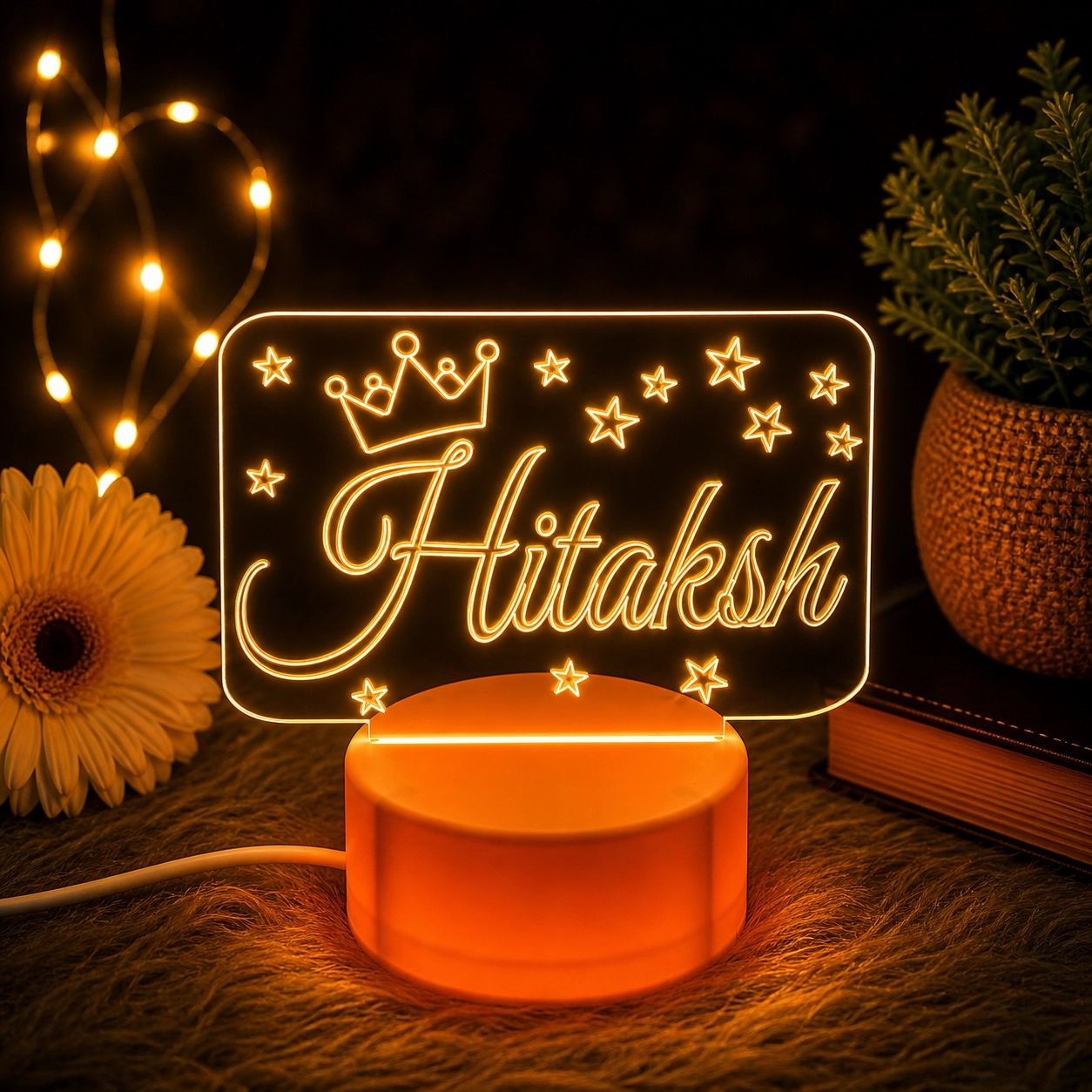 Crown & Stars Design Lamp
