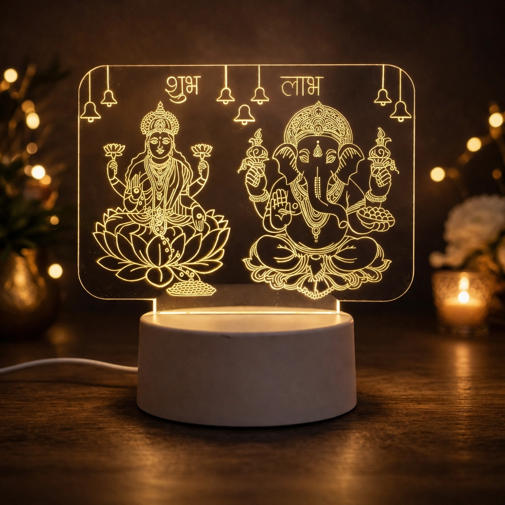 Ganesh & Laxmi Ji Lamp